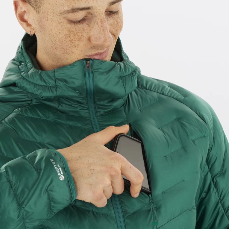 Salomon Outline Primaloft Zateplené Bundy Panske Zelene | SK 4EUKJO